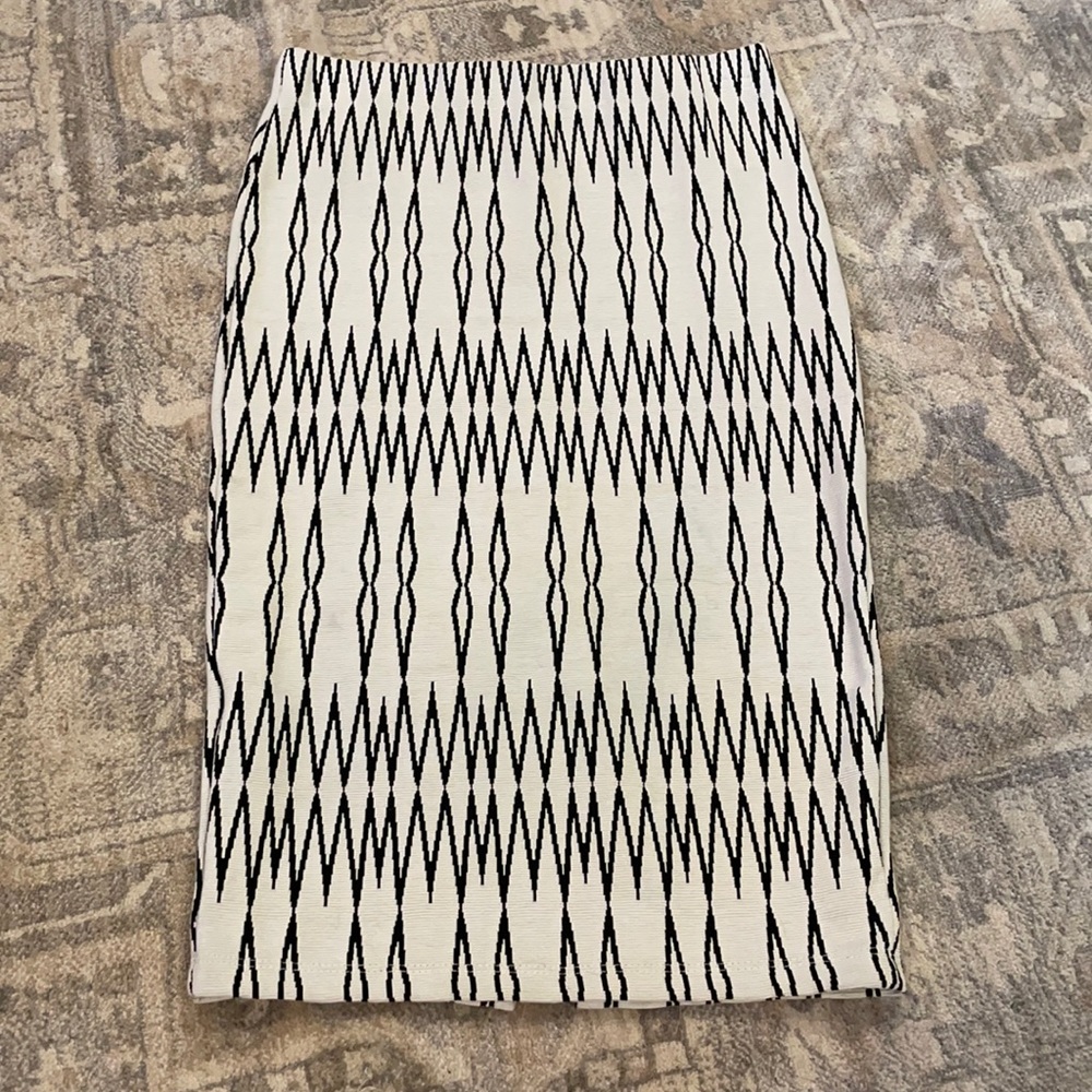 Zara Jacquard Pencil Skirt